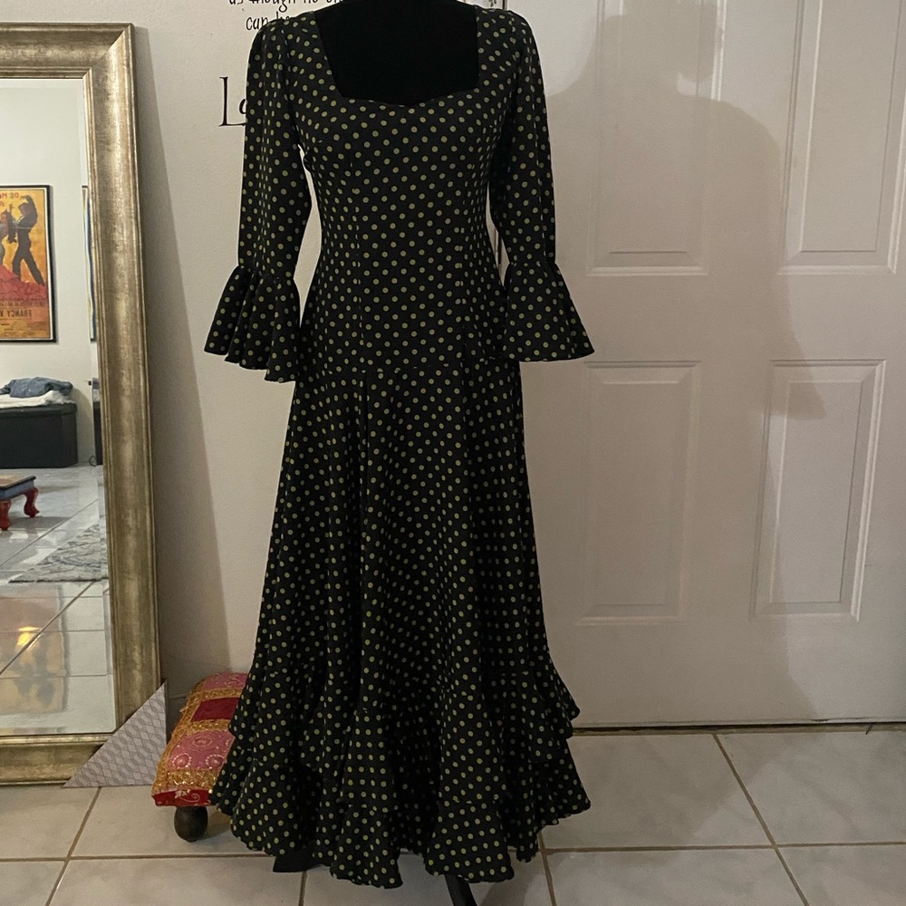 Flamenco Spanish Gypsy polka dot dress
